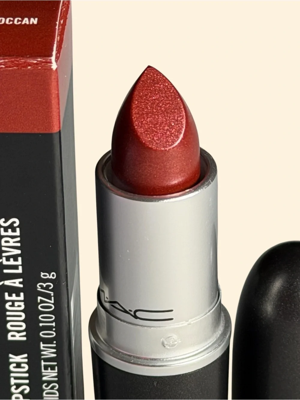 MAC Cosmetics Frost Brick Red Lipstick - Fresh Moroccan BNIB
